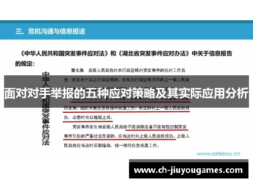 面对对手举报的五种应对策略及其实际应用分析