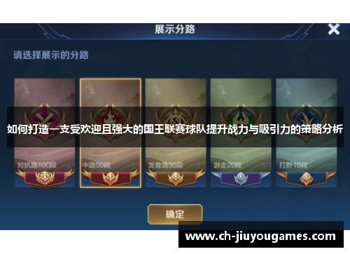 如何打造一支受欢迎且强大的国王联赛球队提升战力与吸引力的策略分析