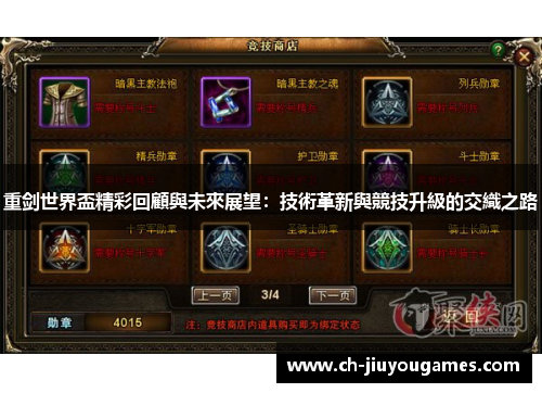 重剑世界盃精彩回顧與未來展望：技術革新與競技升級的交織之路